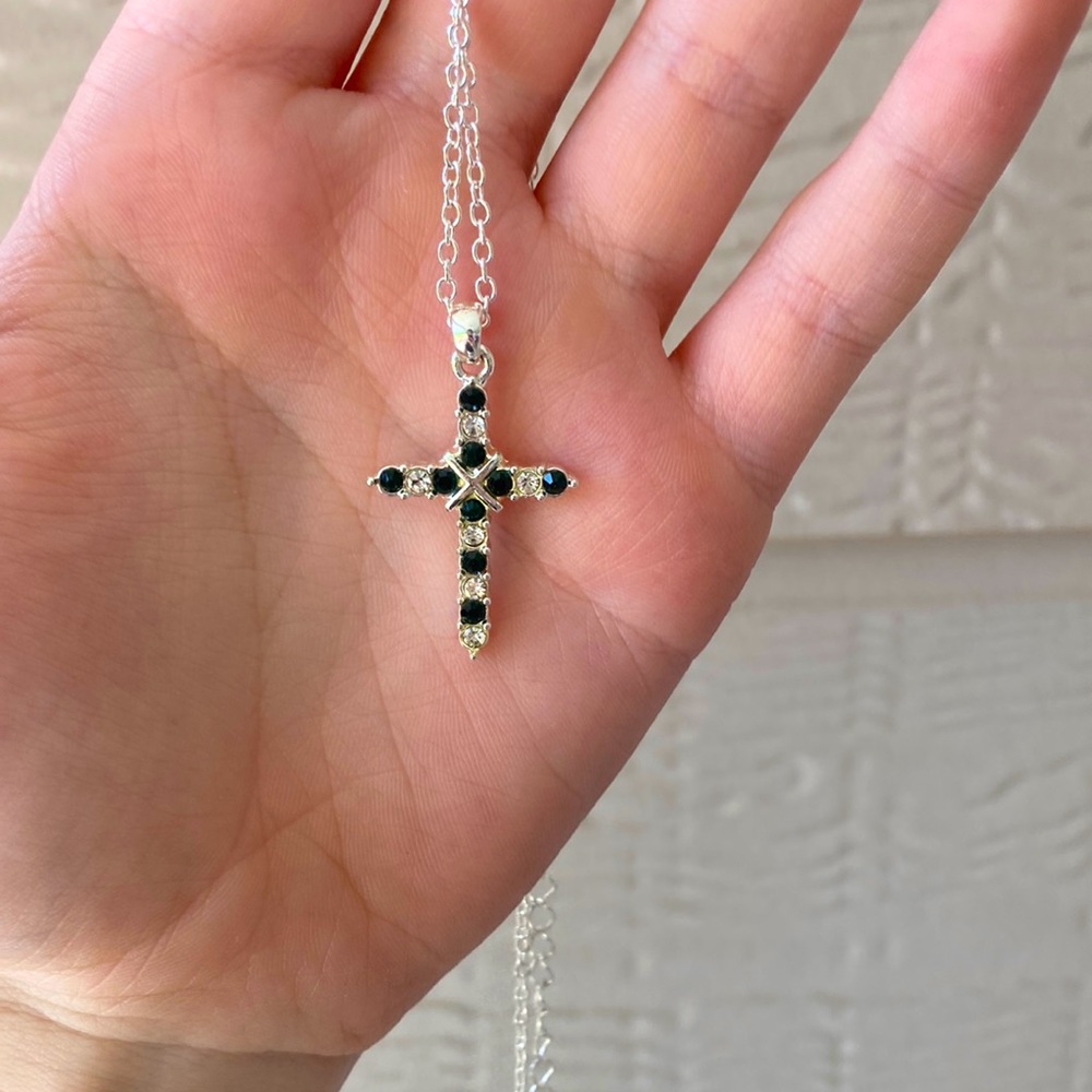 Avon Birthstone Cross Necklace